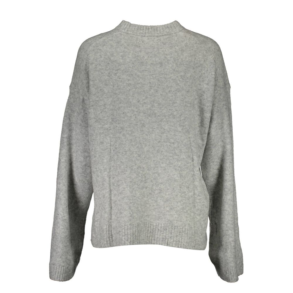 Calvin Klein Grauer Pullover aus Wolle für Frauen
