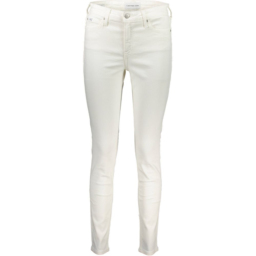 Calvin Klein Weiße Baumwoll-Jeans aus Denim