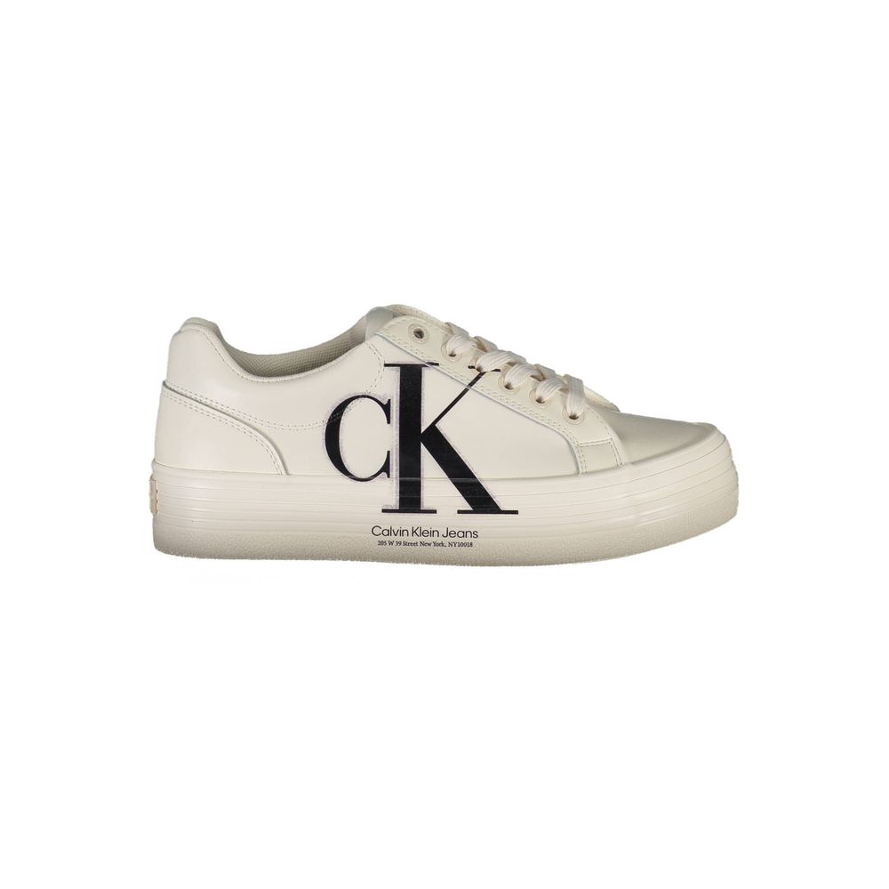 Calvin Klein Weiße Leder-Sneaker für Damen