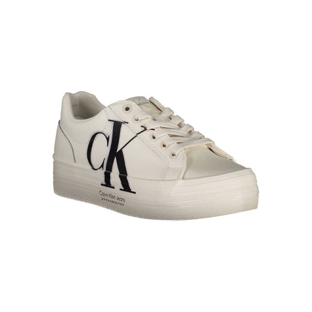 Calvin Klein Weiße Leder-Sneaker für Damen