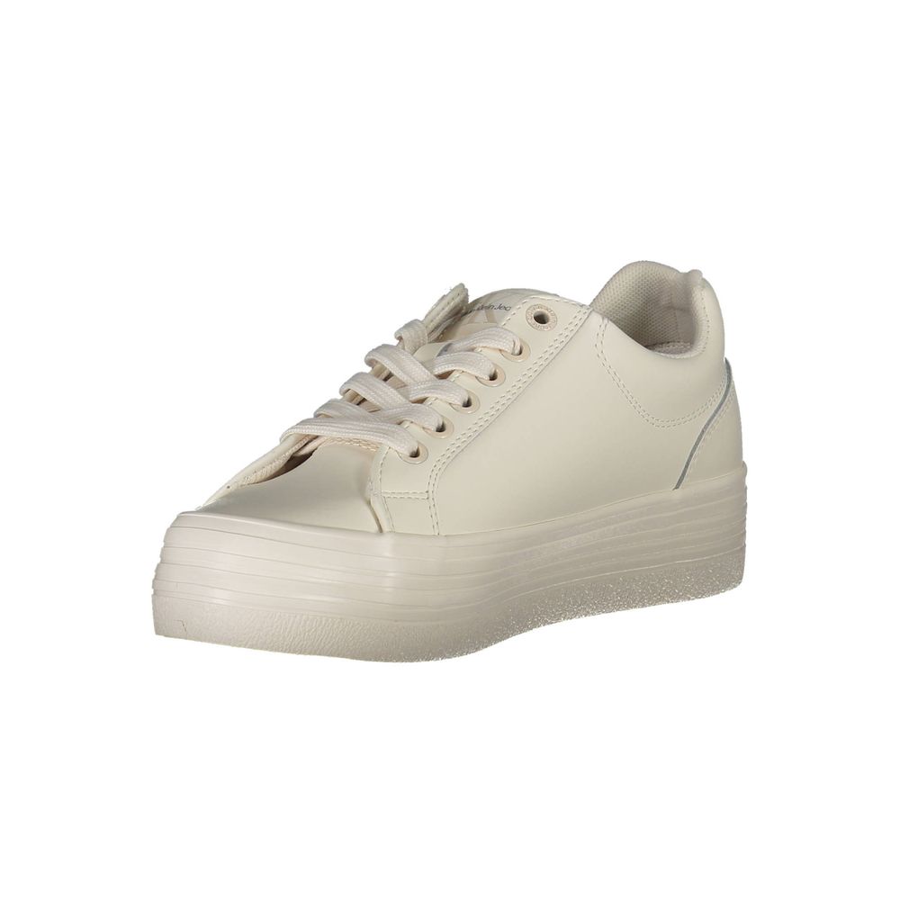 Calvin Klein Weiße Leder-Sneaker für Damen