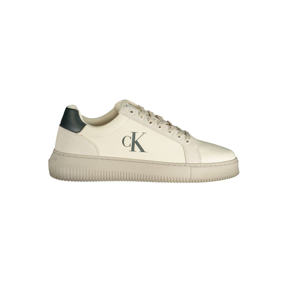 Calvin Klein Weißer Herren-Sneaker aus Polyurethan
