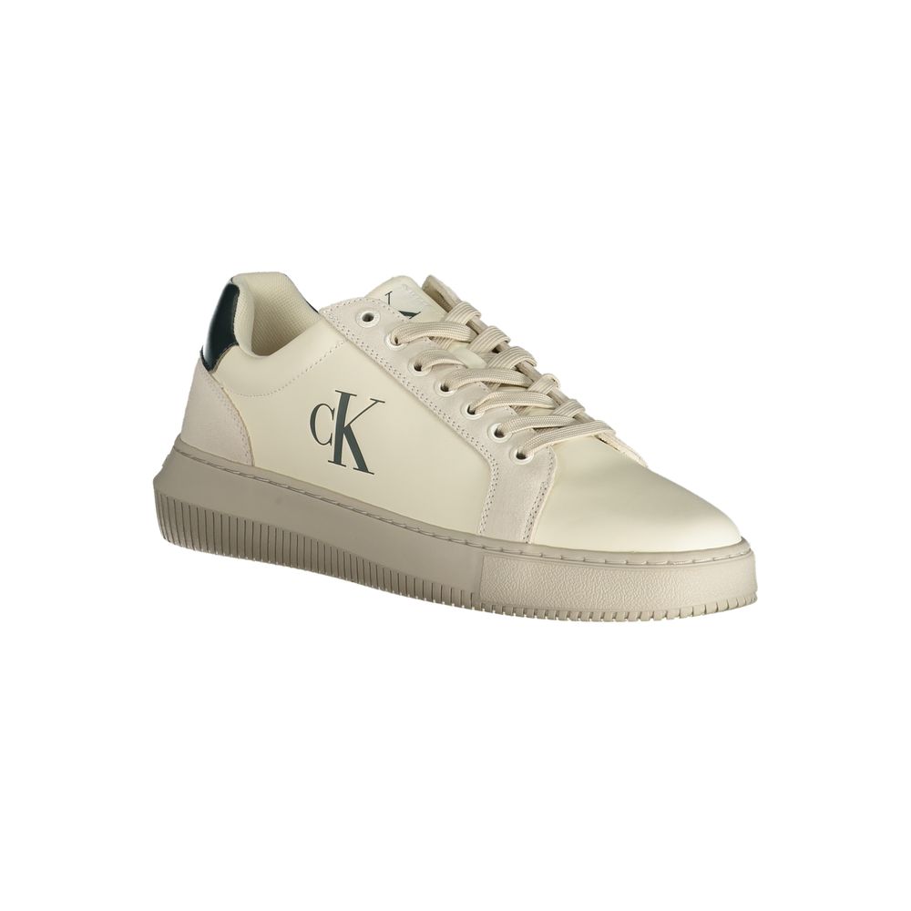 Calvin Klein Weißer Herren-Sneaker aus Polyurethan