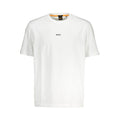 Hugo Boss Weißes Bio-Baumwoll-T-Shirt für Herren
