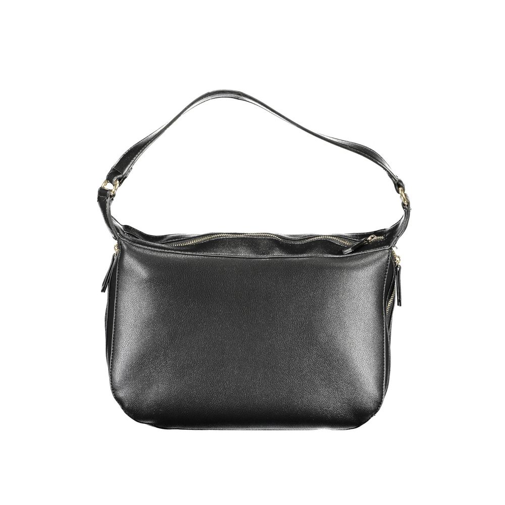 Mario Valentino Schwarze Damen-Handtasche aus Polyurethan