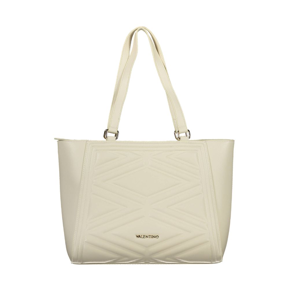 Mario Valentino Damen-Handtasche aus beigem Polyurethan