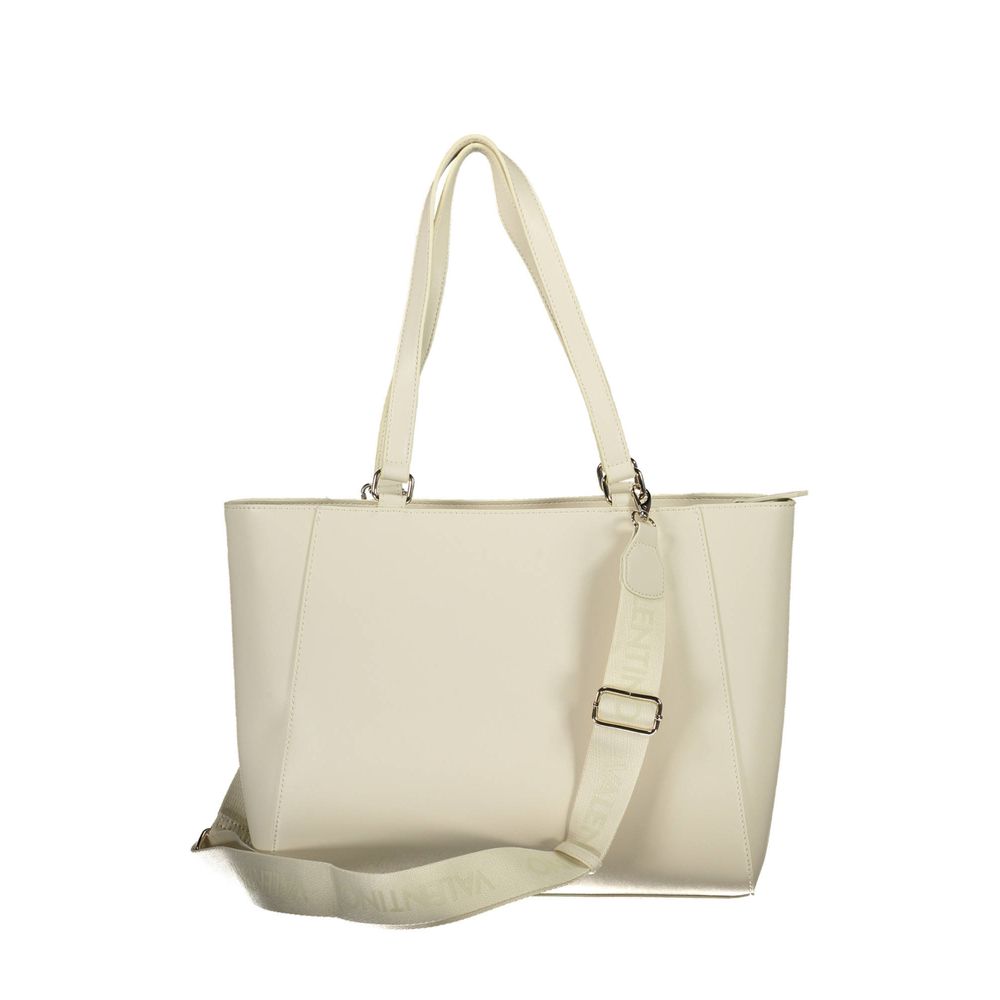 Mario Valentino Damen-Handtasche aus beigem Polyurethan