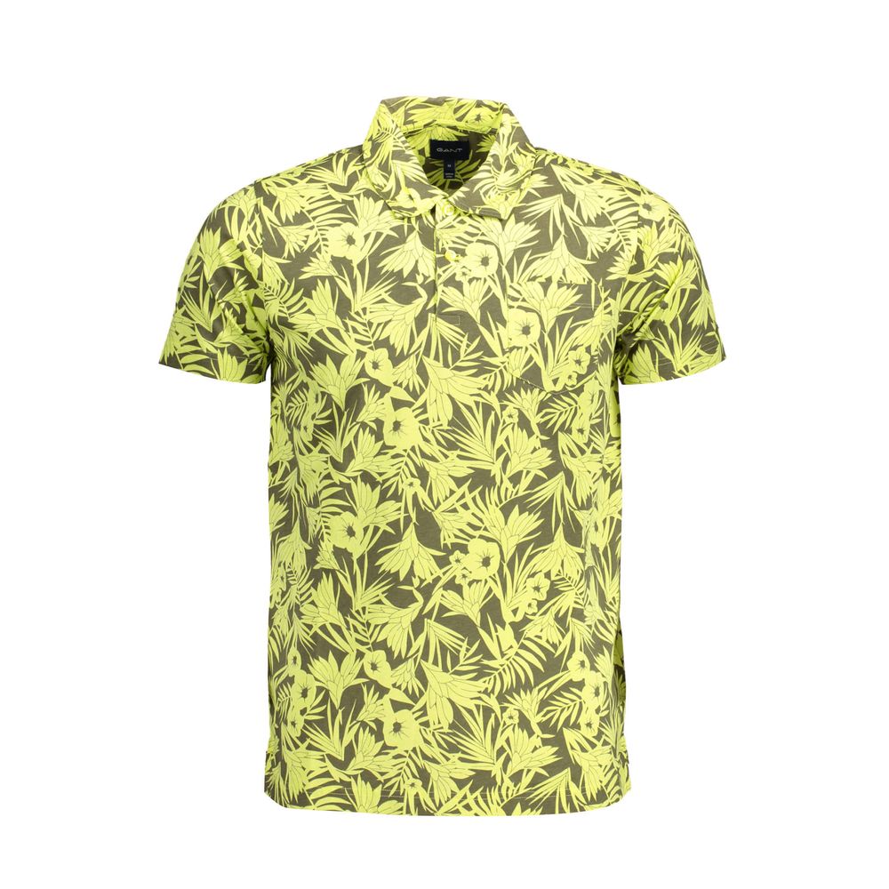 Gant Gelbes Baumwoll-Poloshirt für Herren