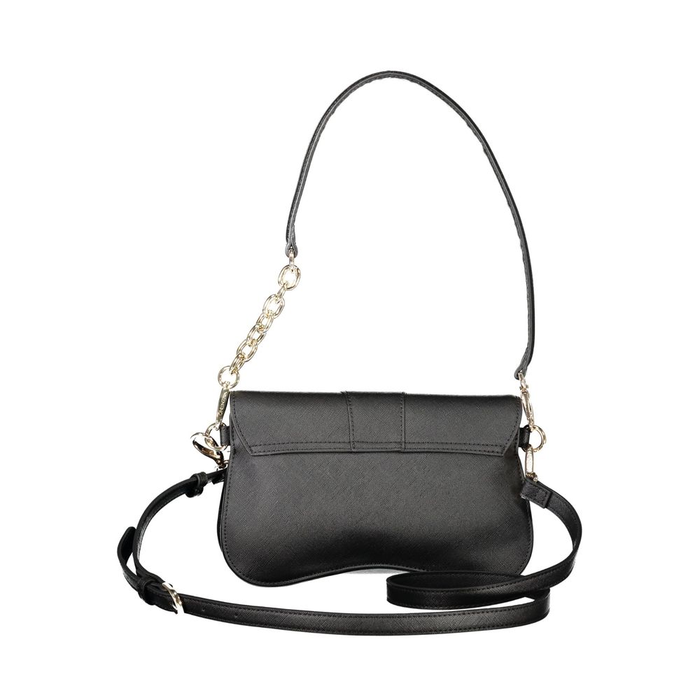 Mario Valentino Schwarze Damen-Handtasche aus Polyurethan