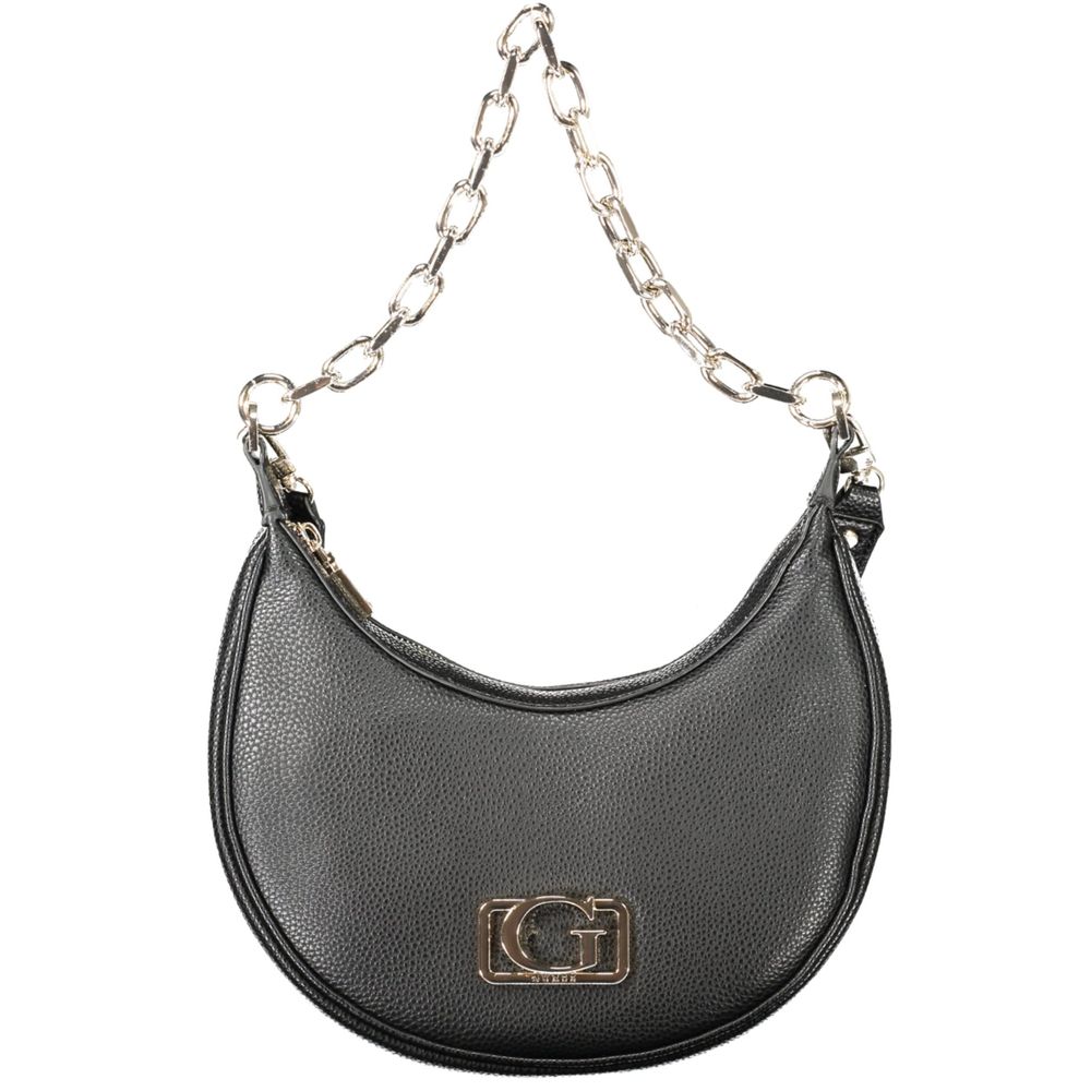 Guess Jeans Schwarze Damen-Handtasche aus Polyurethan
