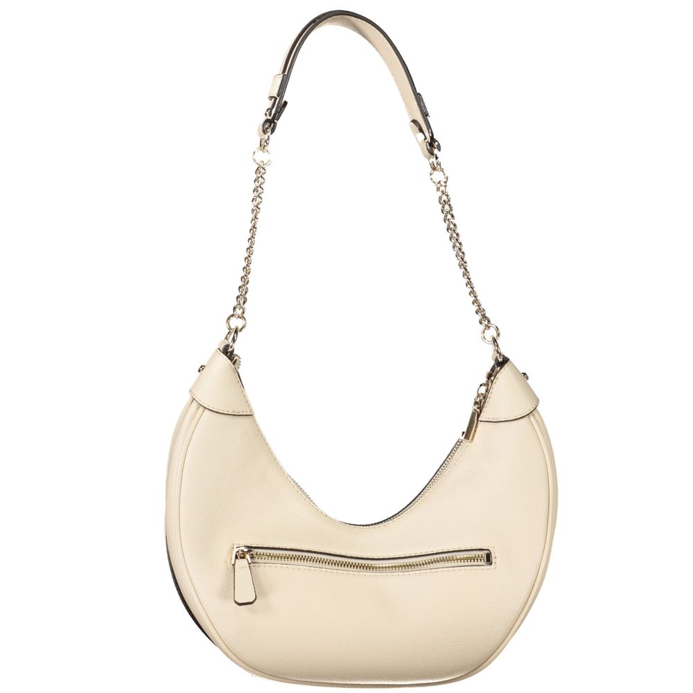 Guess Jeans Damen-Handtasche aus beigem Polyurethan