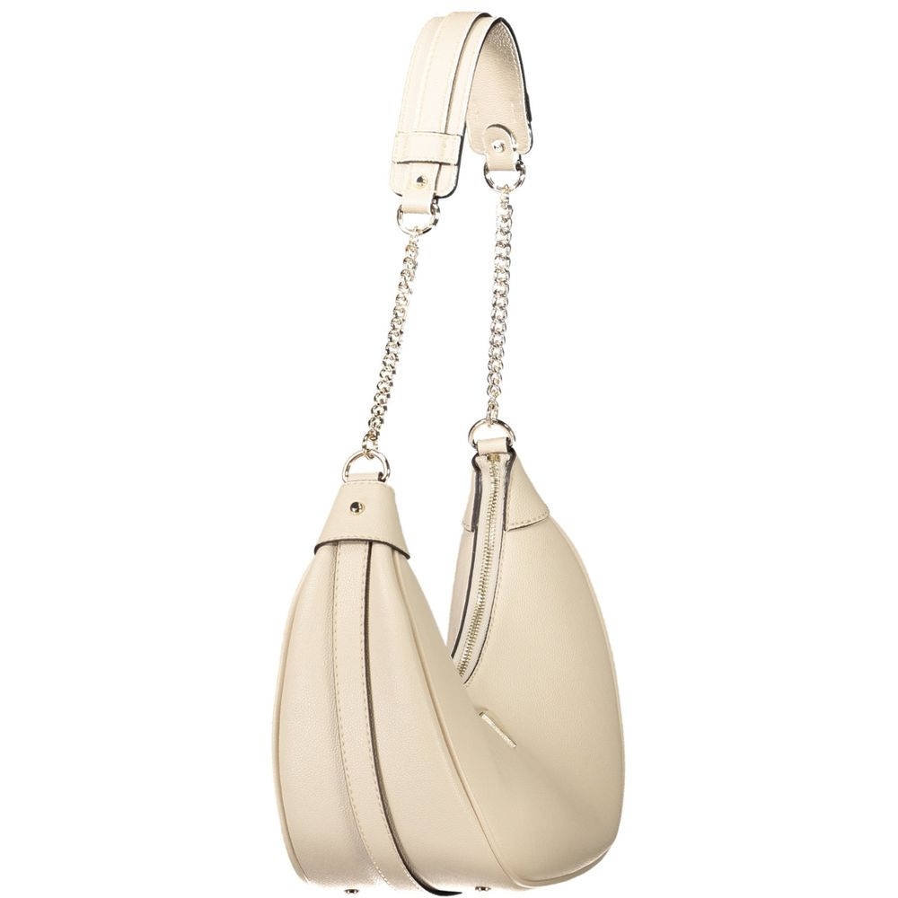 Guess Jeans Damen-Handtasche aus beigem Polyurethan