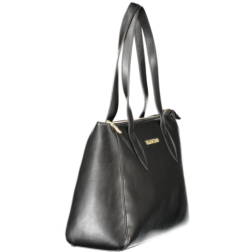 Mario Valentino Schwarze Damen-Handtasche aus Polyurethan