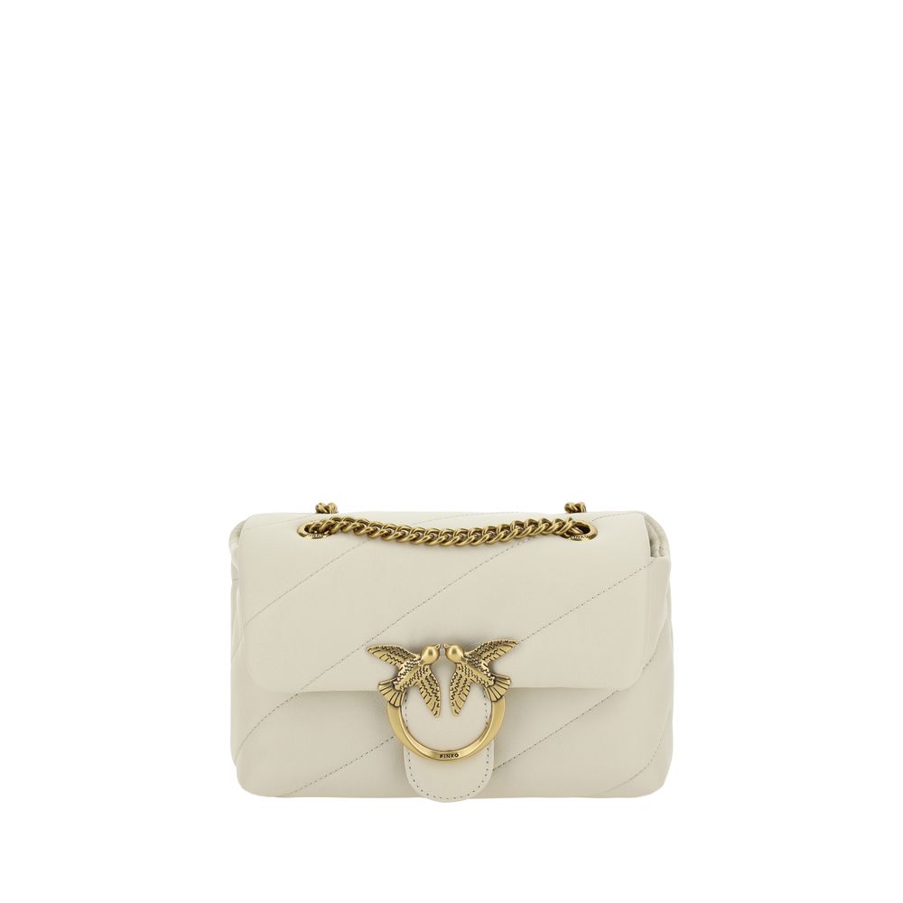 PINKO Weiße Bos Taurus Kalbsleder Schultertasche