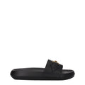 Versace Schwarze Leder-Slipper