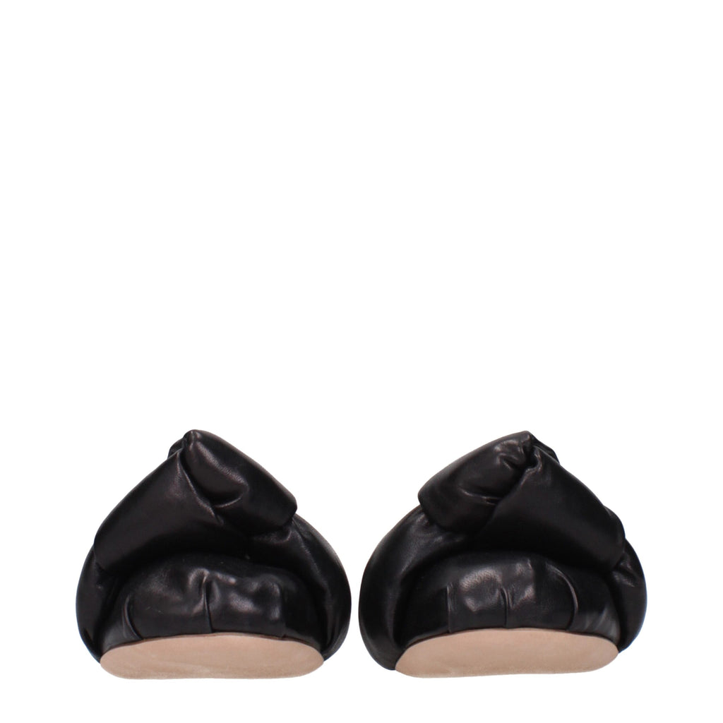 Miu Miu Schwarze Ballerinas aus Leder