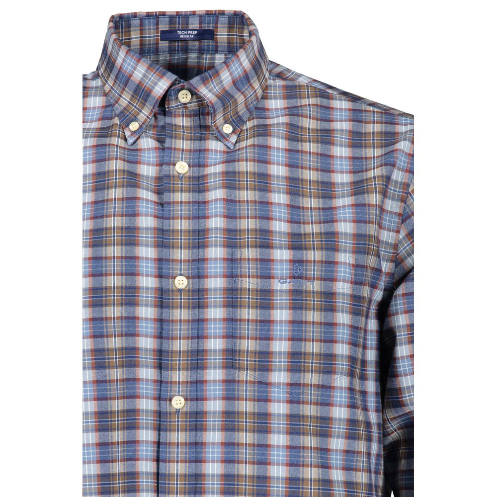 Gant Herrenhemd aus blauer Baumwolle