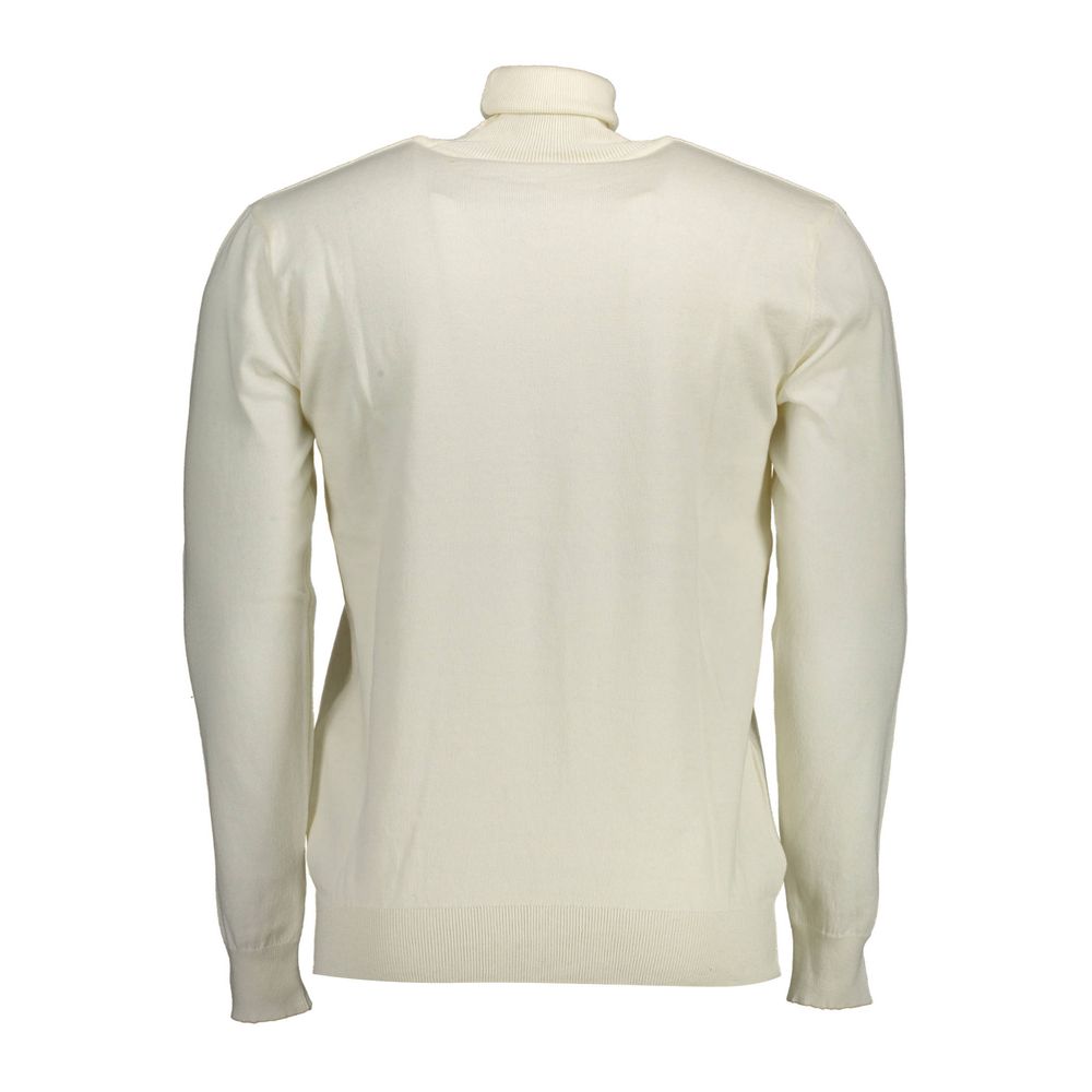 U.S. POLO ASSN. Weißer Herren-Pullover aus Baumwolle