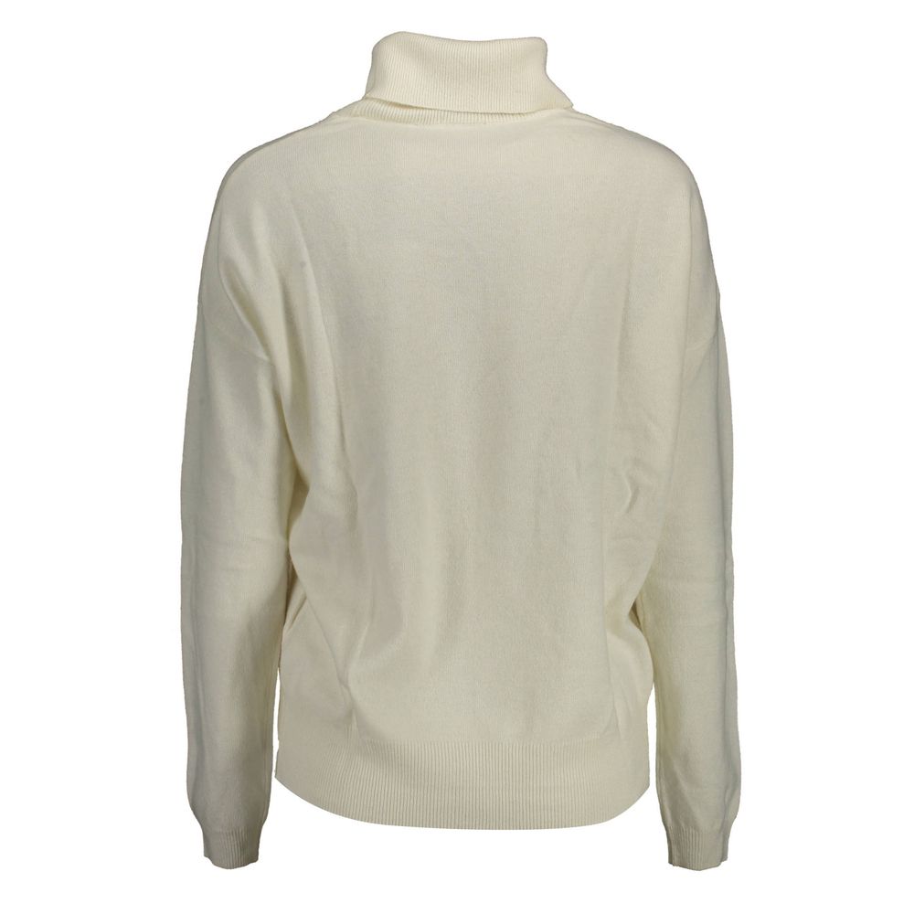 U.S. POLO ASSN. Weißer Wollpullover
