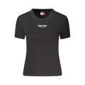 Tommy Hilfiger Schwarzes Baumwoll-T-Shirt für Damen