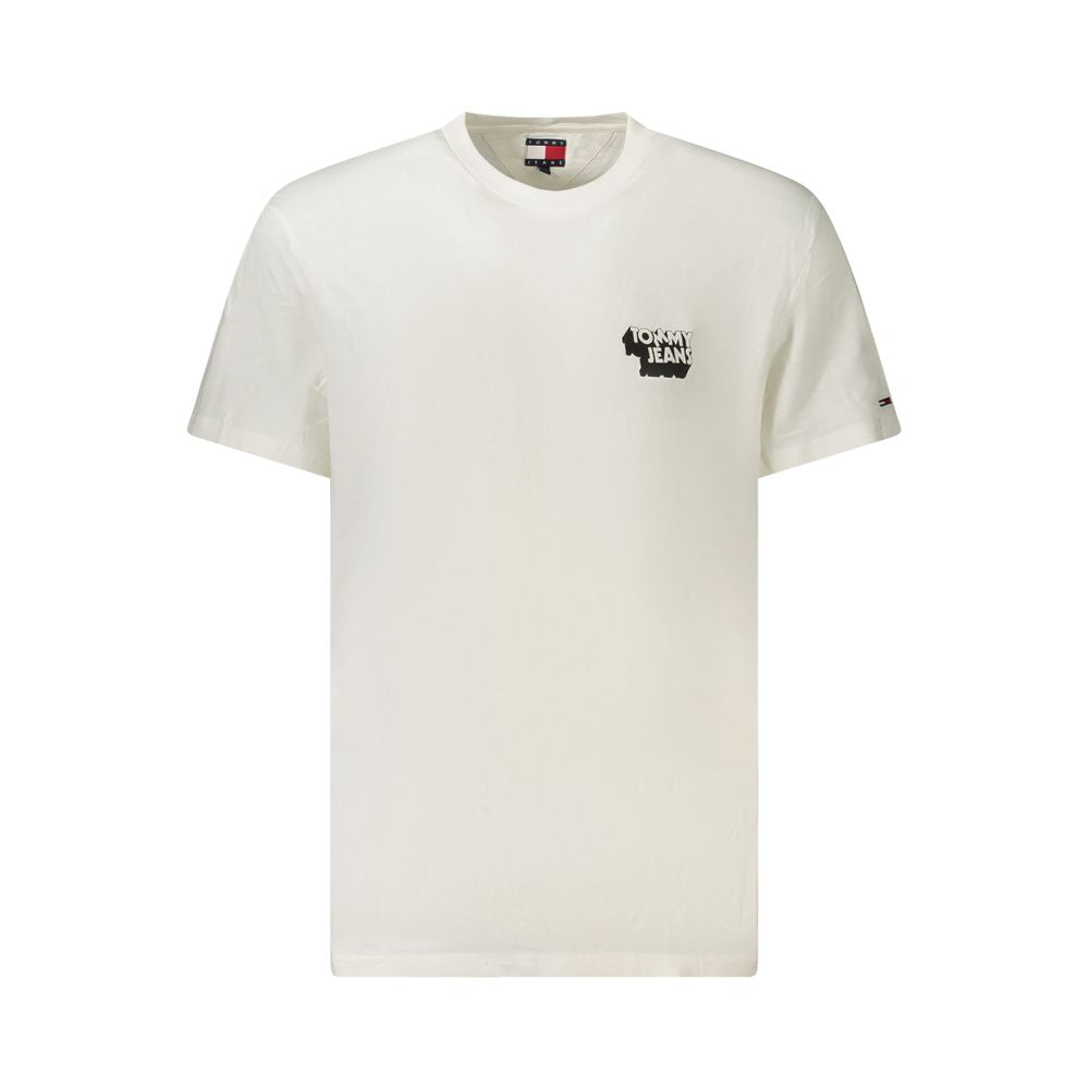 Tommy Hilfiger Bianco Baumwoll-T-Shirt für Herren