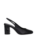 Max Mara Schwarze Leder Pumps mit hohem Absatz