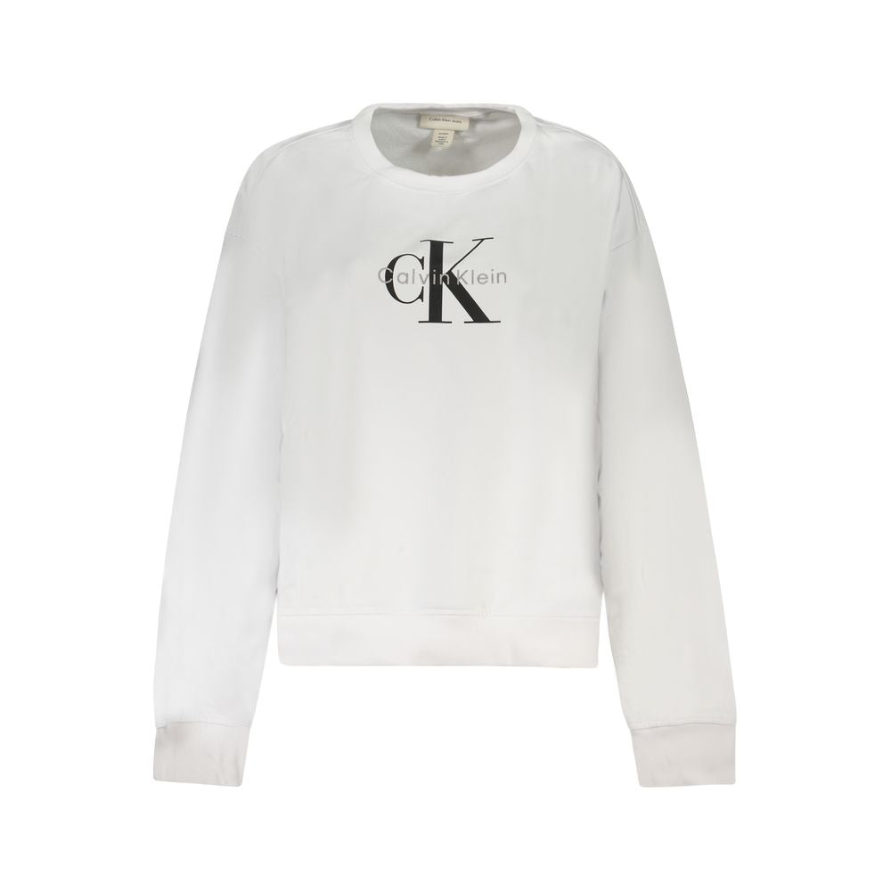 Calvin Klein Weißes Sweatshirt aus Baumwolle für Damen