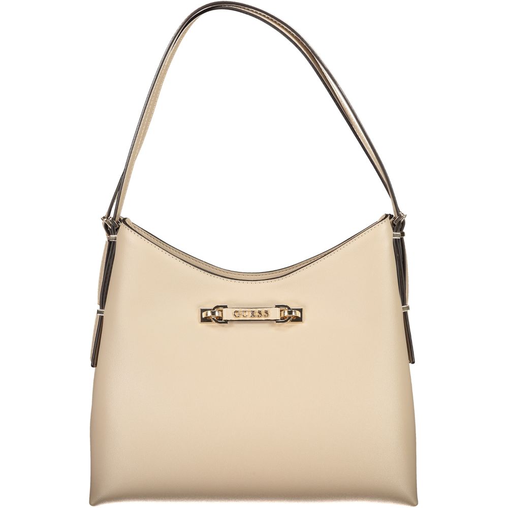 Guess Jeans Damenhandtasche aus beigem Polyurethan