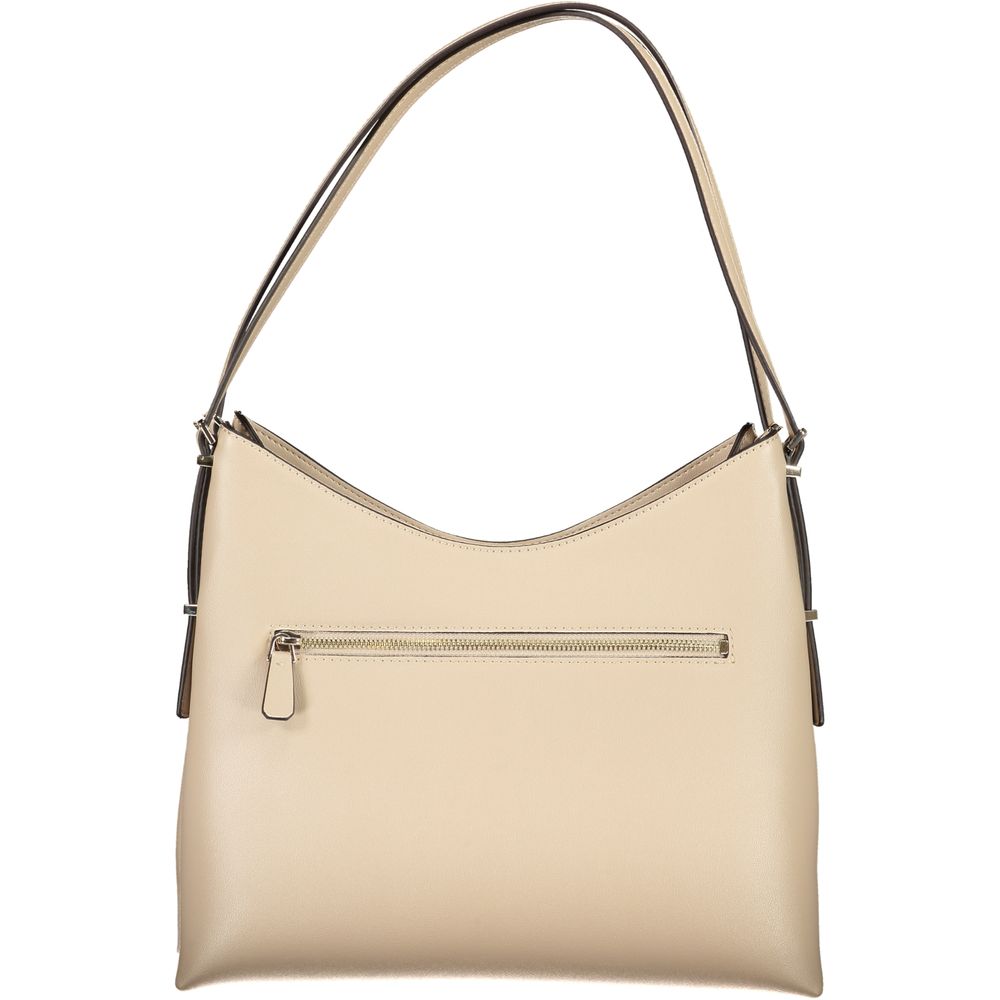 Guess Jeans Damenhandtasche aus beigem Polyurethan