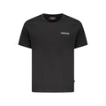 Guess Jeans Schwarzes Baumwoll-T-Shirt für Herren