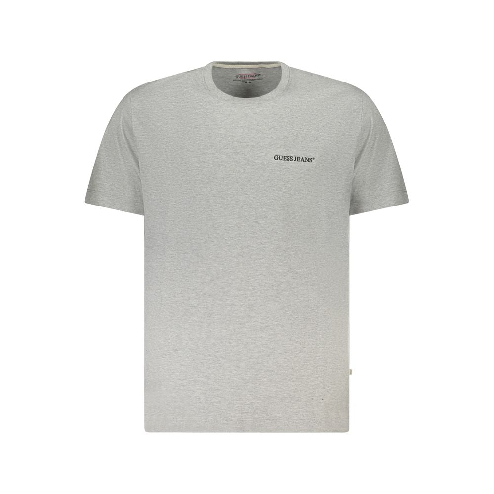 Guess Jeans Graues Baumwoll-T-Shirt für Herren