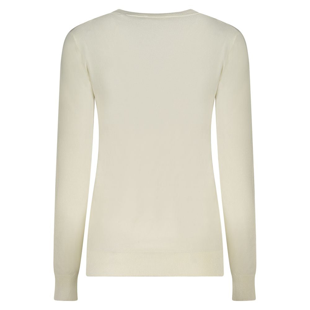Guess Jeans Weißer Viskose Pullover für Frauen