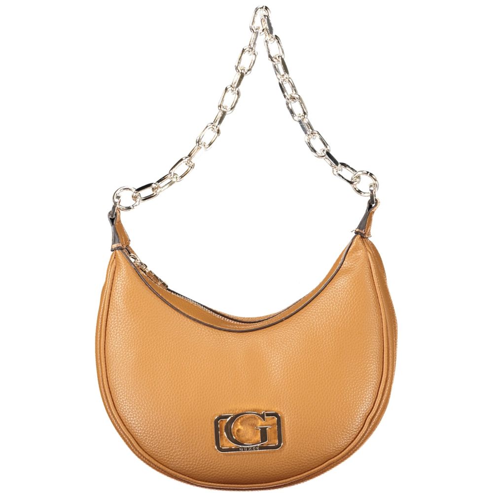 Guess Jeans Braune Handtasche aus Polyethylen