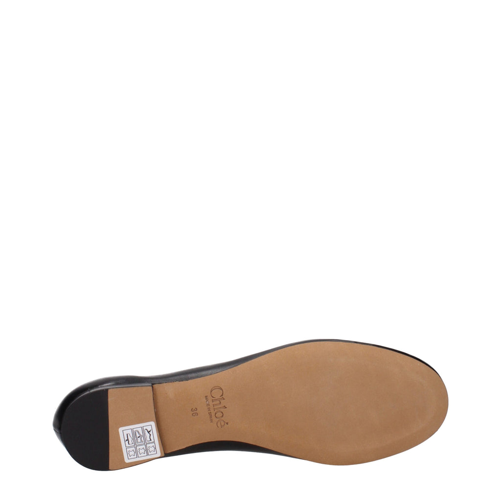 Chloé Schwarze Ballerinas aus Leder