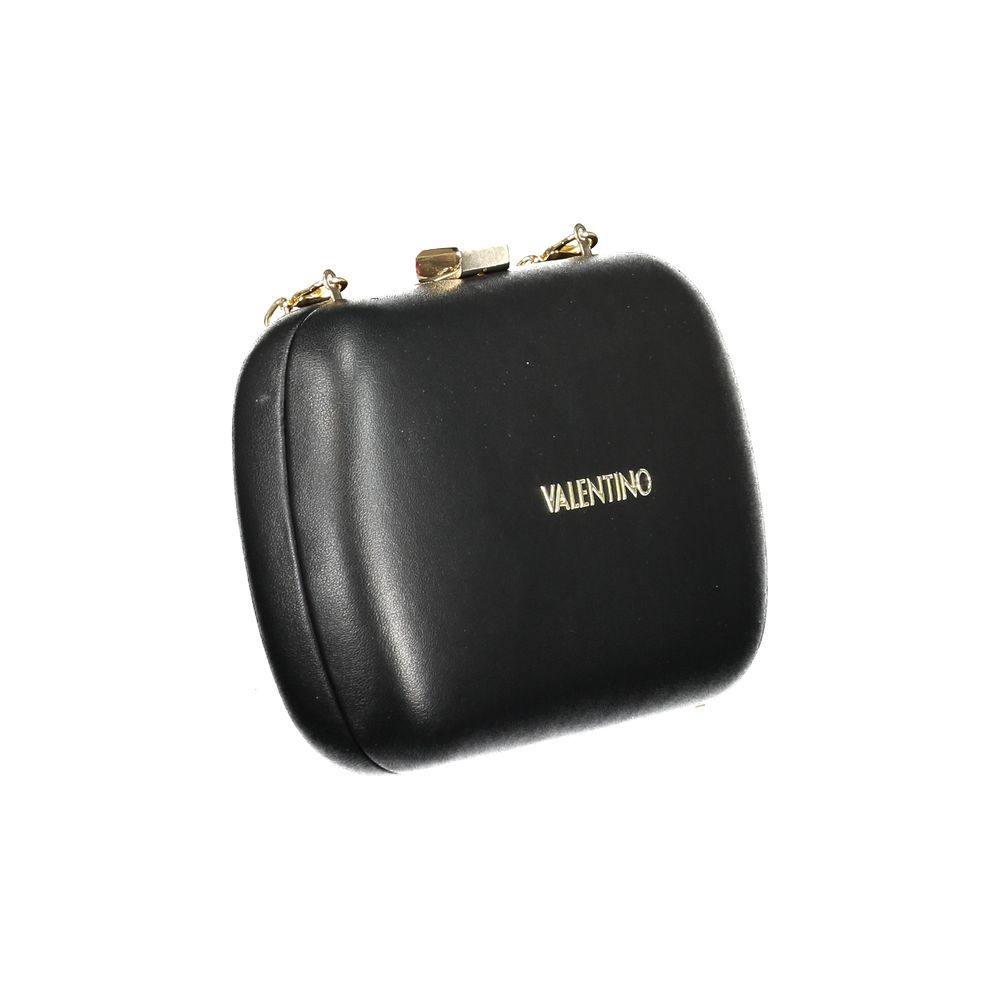 Mario Valentino Schwarze Damen-Handtasche aus Polyurethan