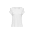 Only Weißes T-Shirt aus Polyester
