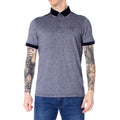 Armani Exchange Blaues Baumwoll-Polohemd