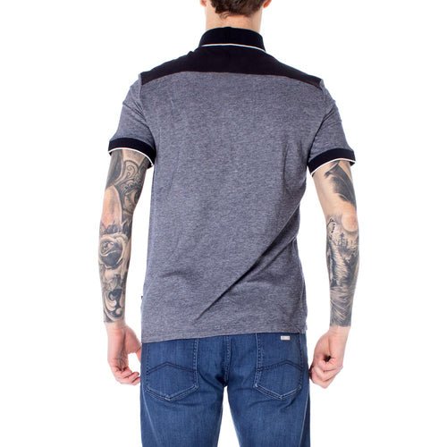 Armani Exchange Blaues Baumwoll-Polohemd