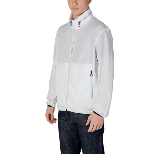 Armani Exchange Weiße Shell-Jacke aus Polyester