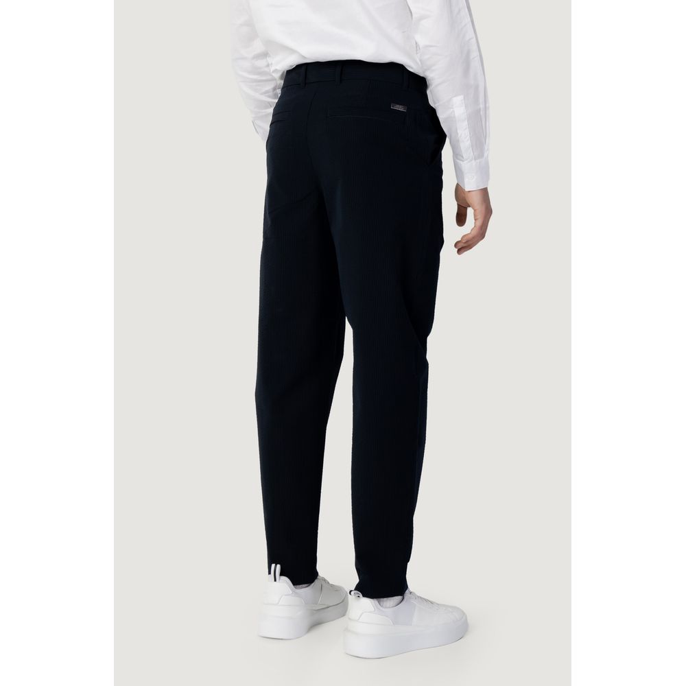 Armani Exchange Blaue Baumwoll-Freizeithose