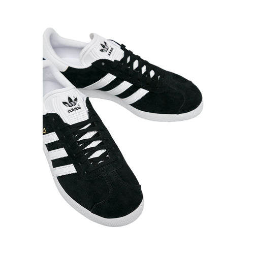 Adidas Originals Schwarze Leder Low-Top-Sneaker