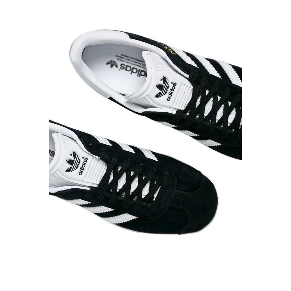 Adidas Originals Schwarze Leder Low-Top-Sneaker