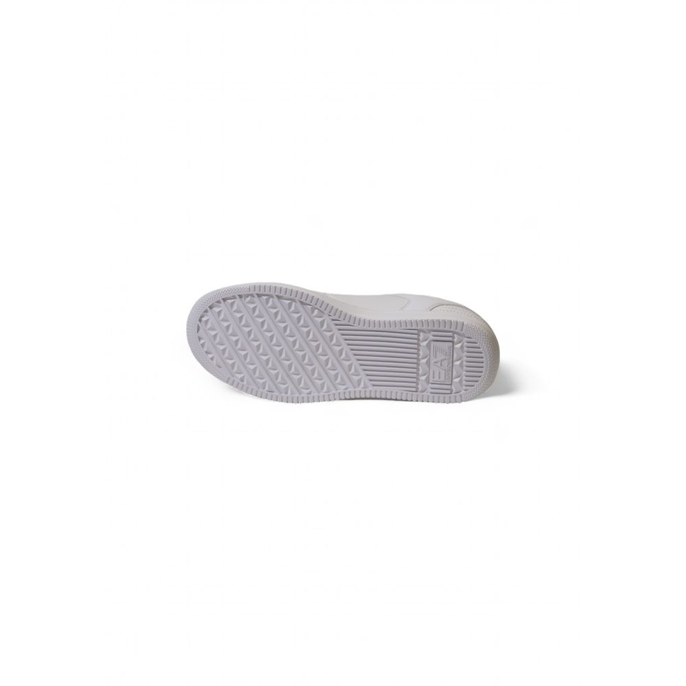 EA7 Emporio Armani Weiße Sneaker aus Polyester im Athletic-Stil