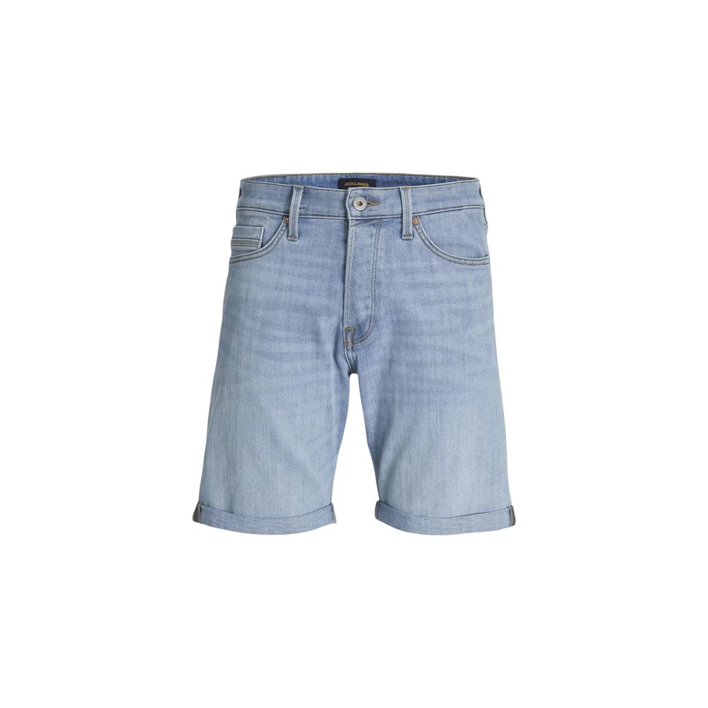 Jack Jones Hellblaue Baumwoll-Bermudashorts