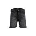 Jack Jones Schwarze Baumwoll-Bermudashorts