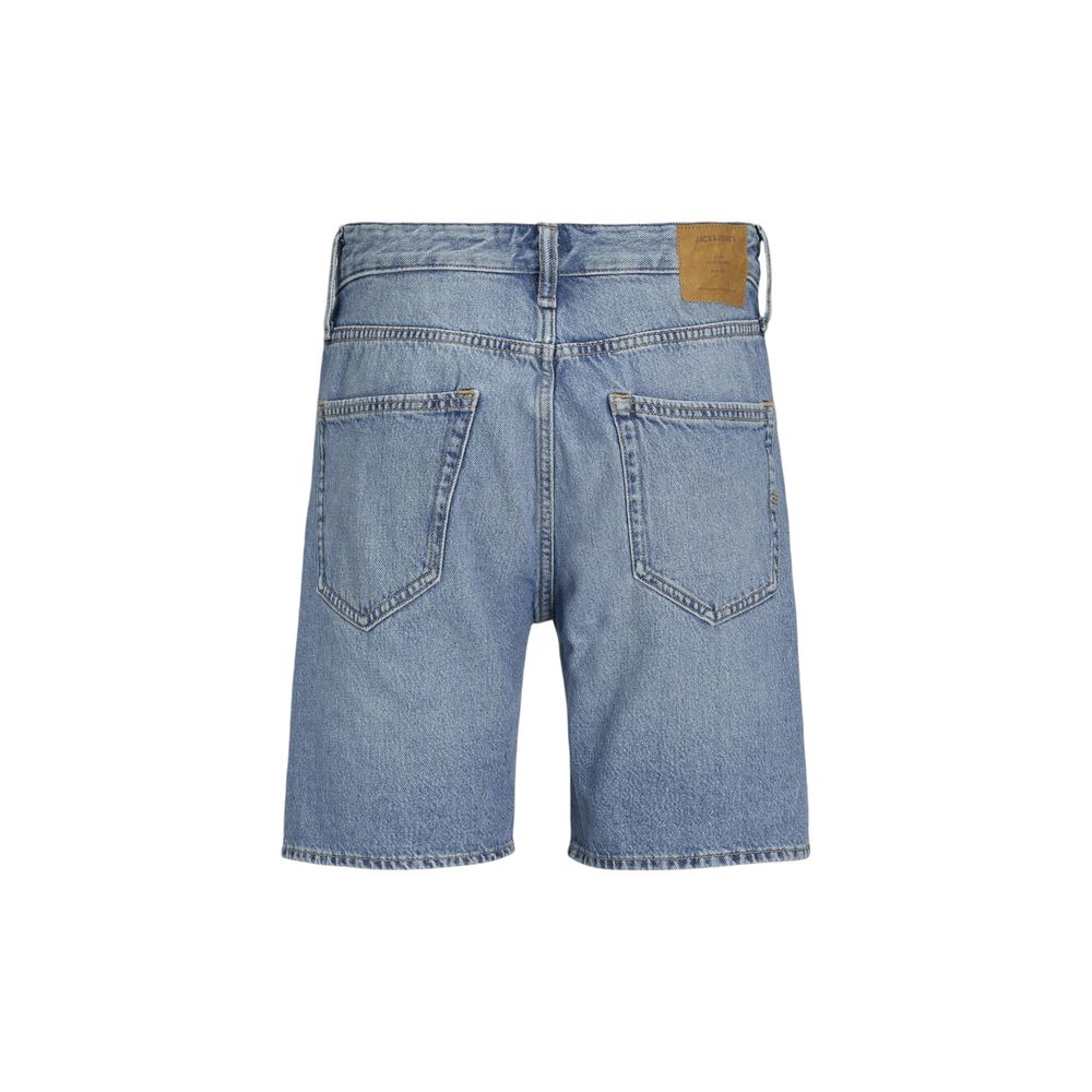 Jack Jones Blaue Baumwoll-Bermudashorts