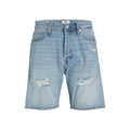 Jack Jones Hellblaue Baumwoll-Bermudashorts