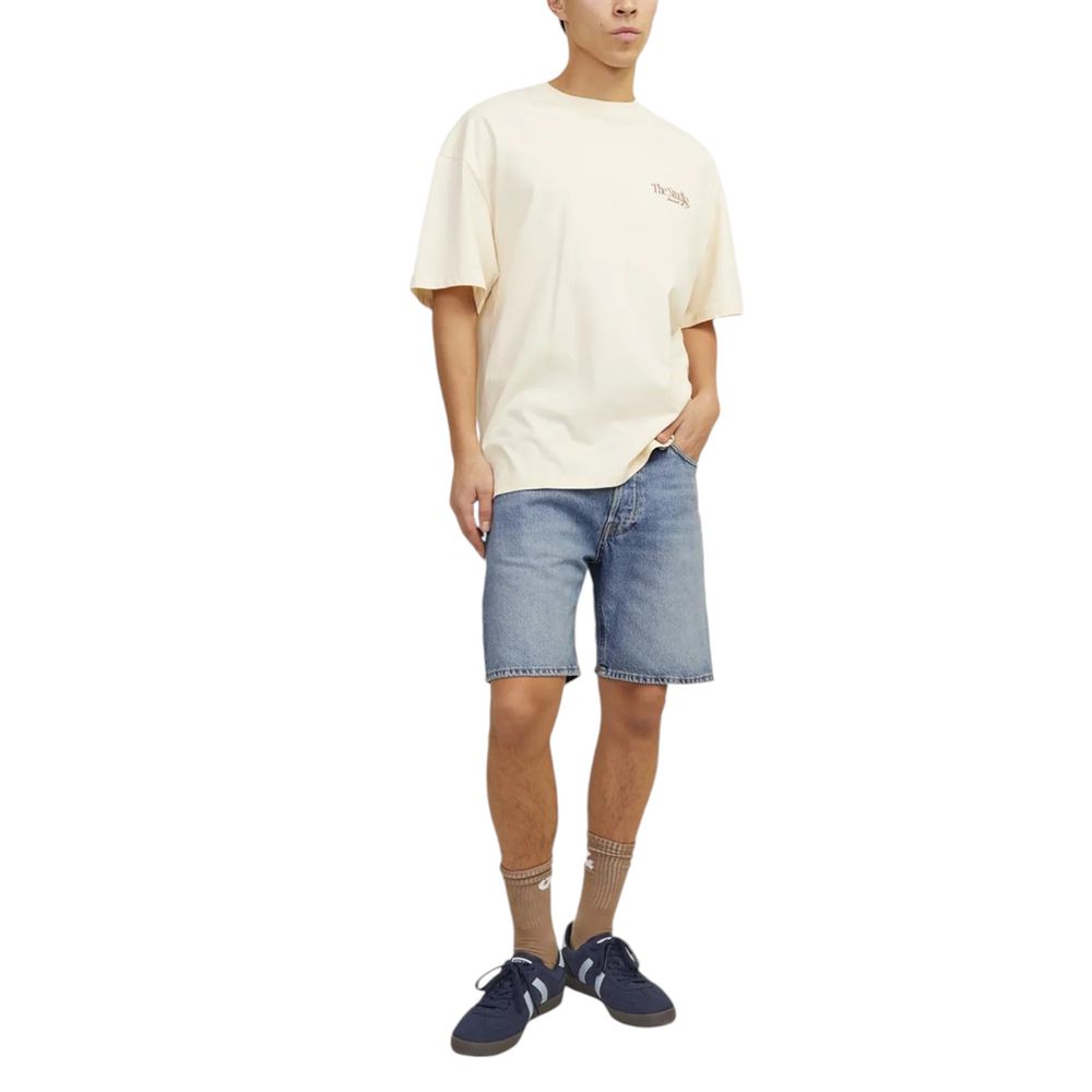 Jack Jones Blaue Baumwoll-Bermudashorts