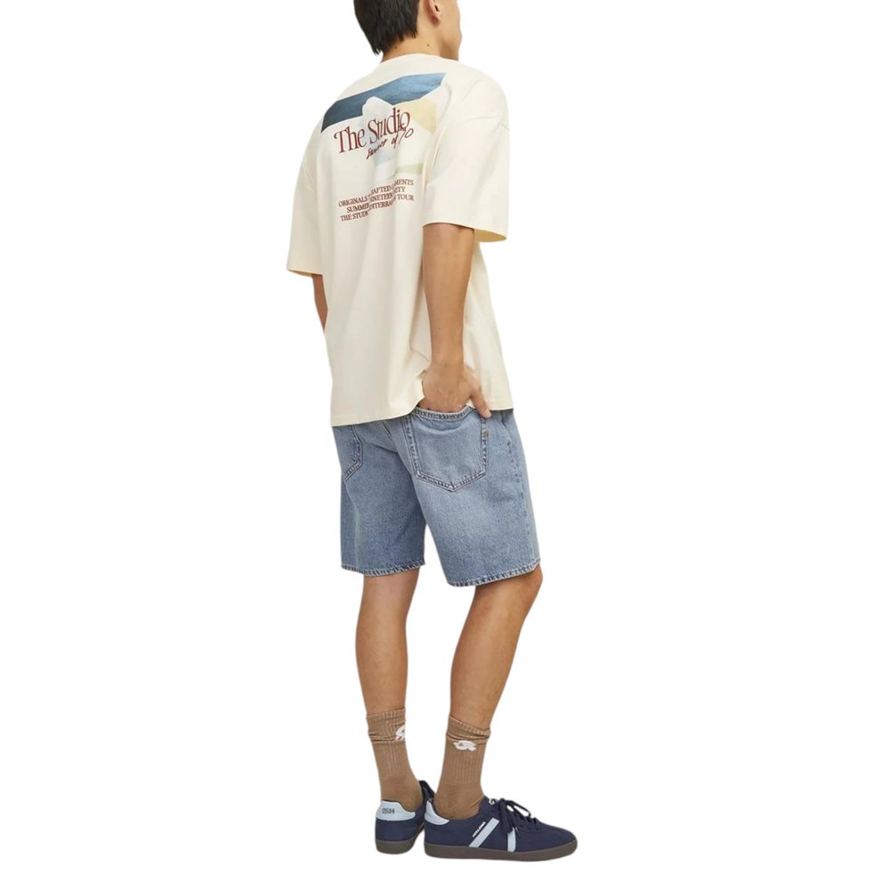 Jack Jones Blaue Baumwoll-Bermudashorts