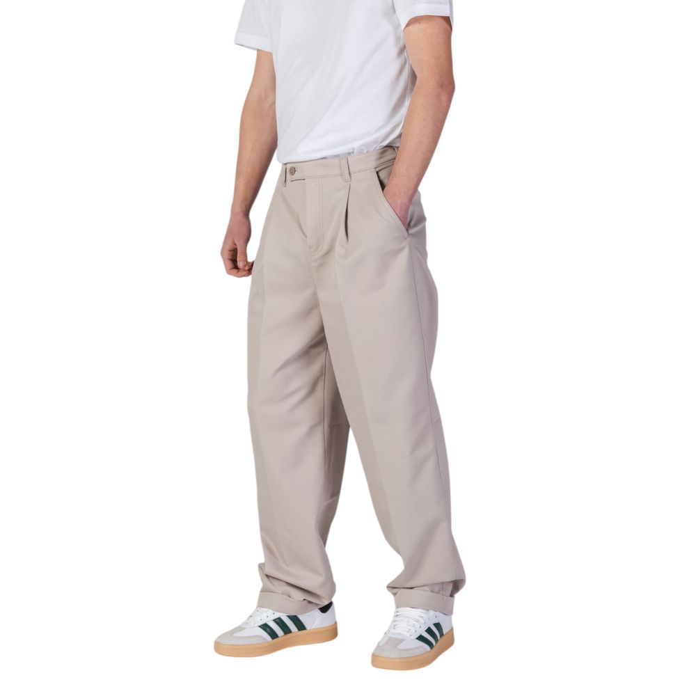 Calvin Klein Jeans Beigefarbene Hose aus recyceltem Polyester